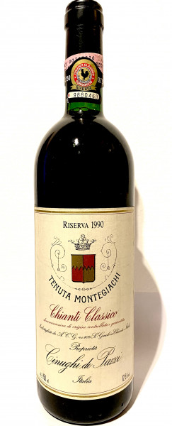 Tenuta Montegiachi Chianti Classico Riserva 1990 Toskana Italien Rotwein - Rarität