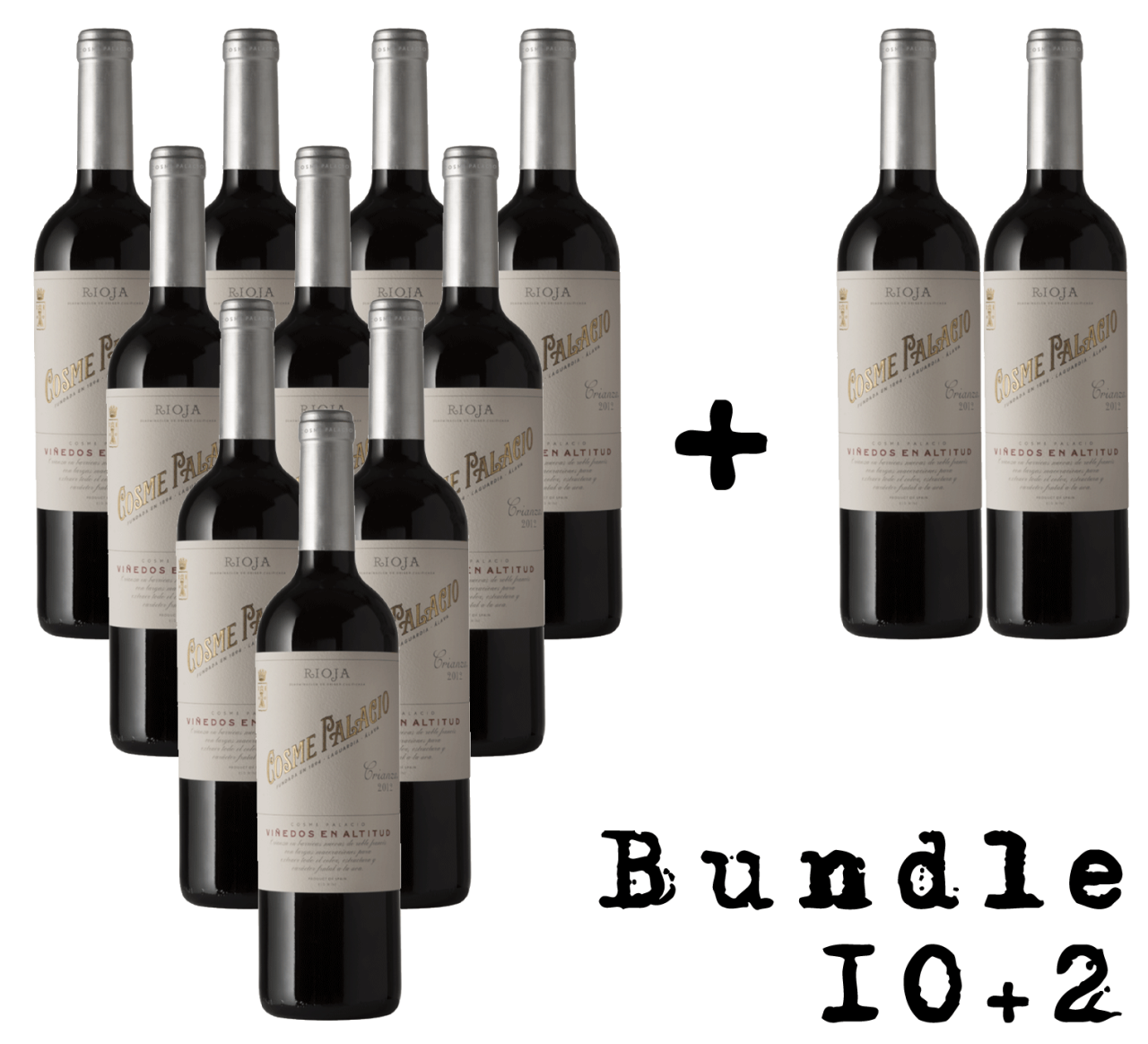 Cosme Palacio Rioja Crianza 2018 - Bundle "10+2" - Rioja, Spanien, Rotwein
