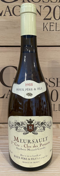 Roux Pere et Fils Meursault 1er Cru "Clos de Poruzots" Blanc 1988 Frankreich Burgund Weißwein