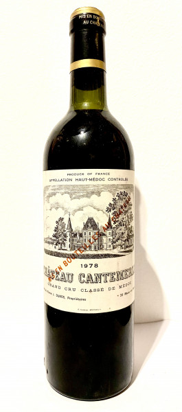 Château Cantemerle Haut-Medoc Grand Cru Classé 1978 Frankreich Rotwein - Rarität