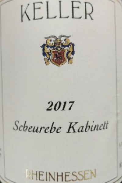 Keller Scheurebe kabinet 2017 Deutschland Rheinhessen Weisswein