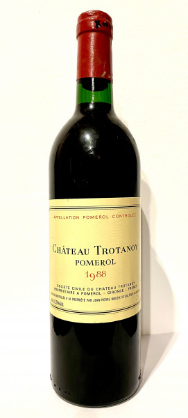 Château Trotanoy Pomerol AOP 1988 Bordeaux Frankreich 12,5% Rotwein - Rarität