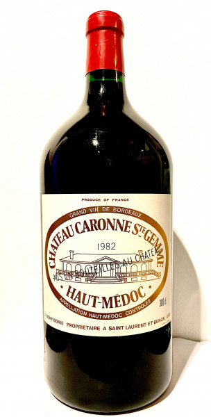 Château Caronne St. Gemme Haut-Medoc 1982 Doppelmagnum (3 Liter) Frankreich Rotwein - Rarität