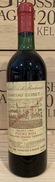 Château Clinet Pomerol Grand Cru 1970 Frankreich Bordeaux Rotwein - Rarität